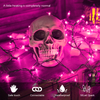 Luzes de corda para decoração de Halloween de 13 pés 50LED