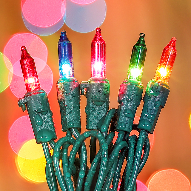 Luzes de corda de Natal com certificação UL 120V