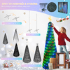 Árvore de Natal dobrável DIY 6FT 314LED 