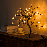 Luz de árvore artificial Sakura em flor de cerejeira