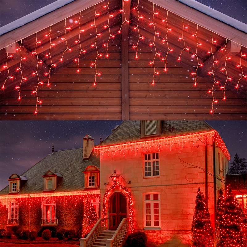 Luzes de Natal LED de 33 pés 360