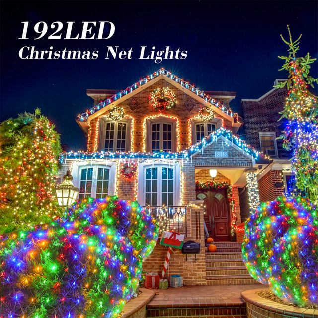 192 LED 8 modos de luzes líquidas para arbustos