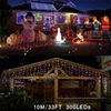 300LED 33FT 8Modes Luzes de Sincelo de Natal