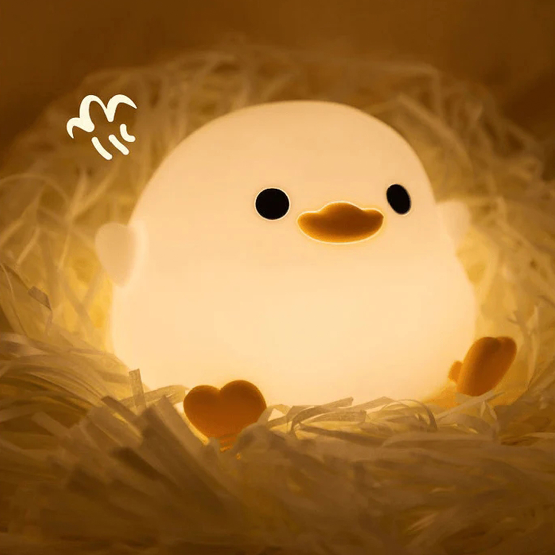 Imagem LED Mini Feijão Pato Luz Noturna