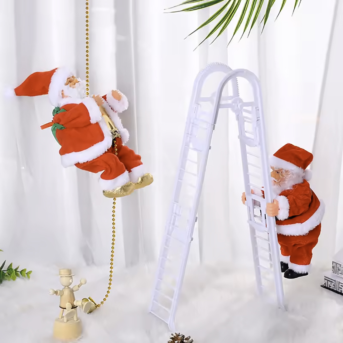 Escada de escalada elétrica Música Papai Noel Foto