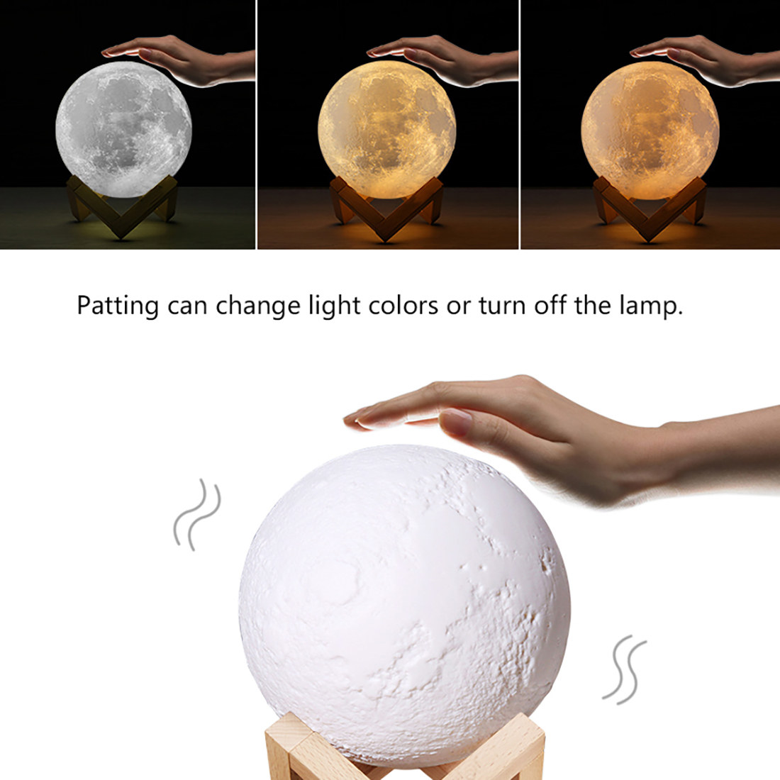 Lâmpada lunar impressa em 3D