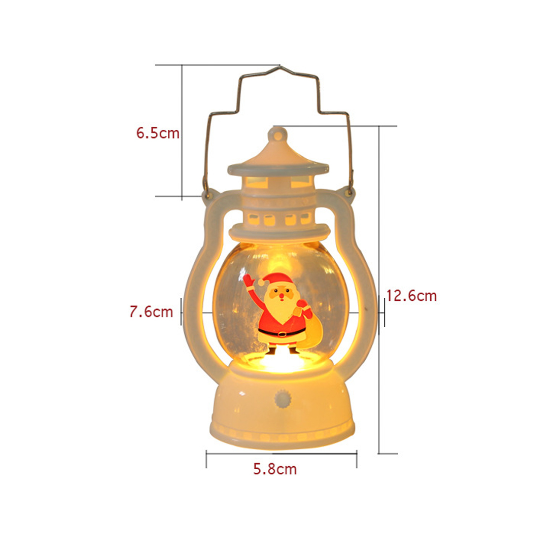 Pequena lanterna de Natal noturna em tamanho LGihts