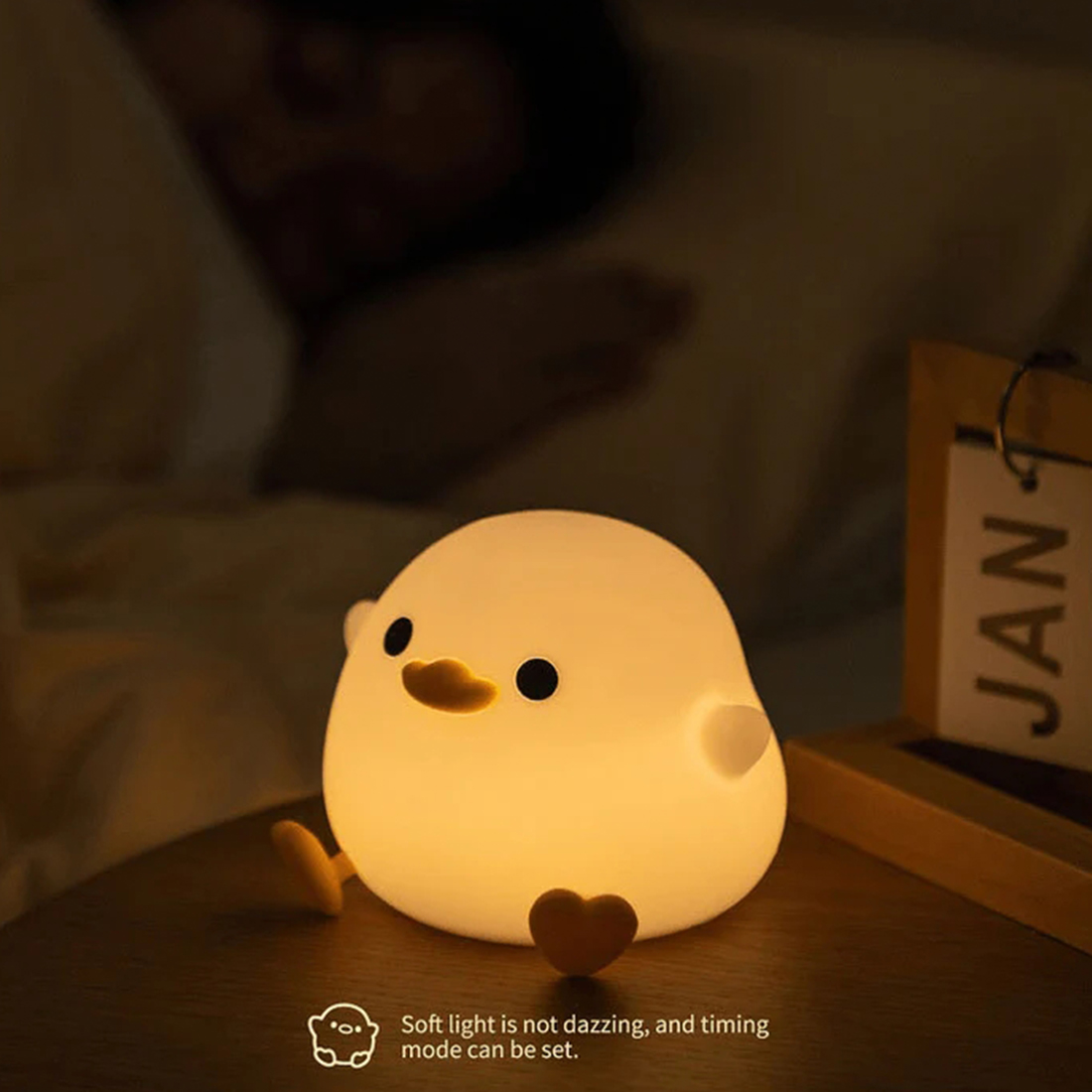 Imagem LED Mini Feijão Pato Luz Noturna