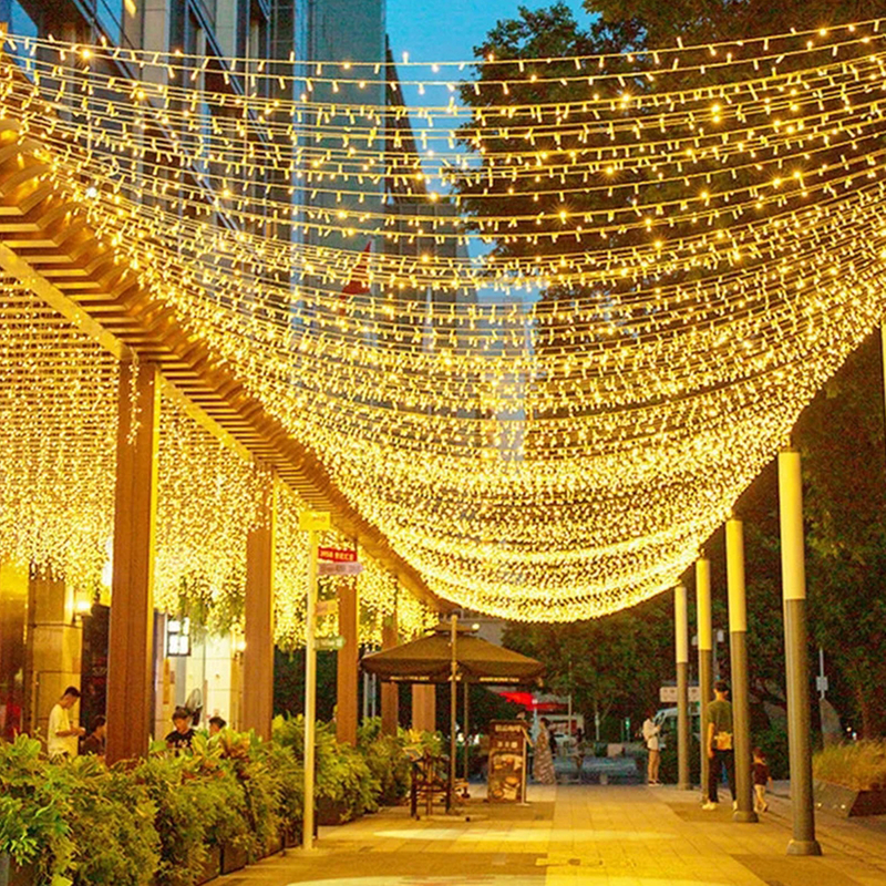 Luzes de corda cintilantes para decoração de casamento