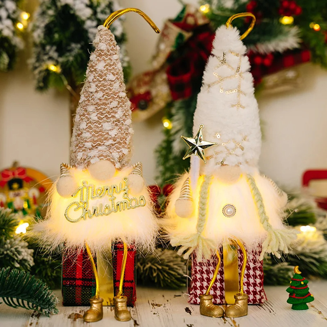 Imagem de cena de decoração de Ramadã com luz LED estrela da lua